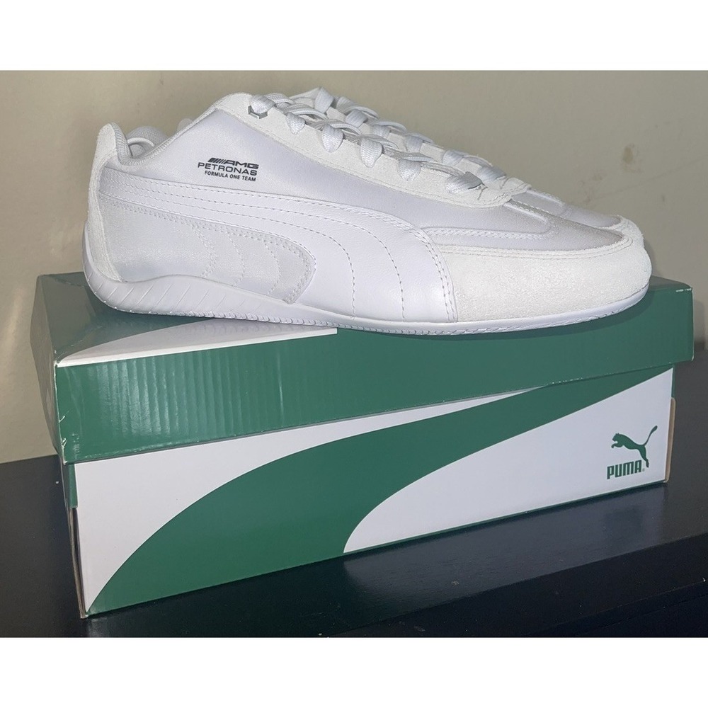 PUMA Speedcat x Mercedes-AMG Petronas F1 WHITE Size 7 NEW Lewis Hamilton F1